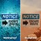 Signmission Escape Route (Right Arrow) Sign With Symbol, 7 in W x Rectangle, Vinyl Decal OS-2PACK-NS-D-57-L-12138 - alternate 6